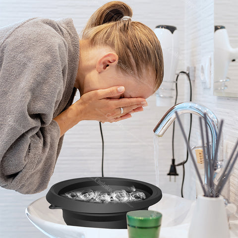 Silicone Face Ice Bath Bowl