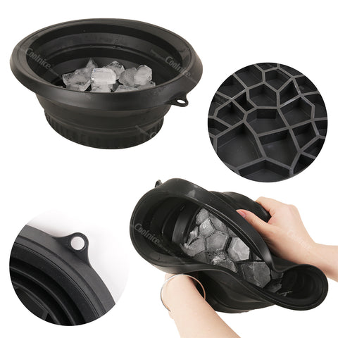 Silicone Face Ice Bath Bowl